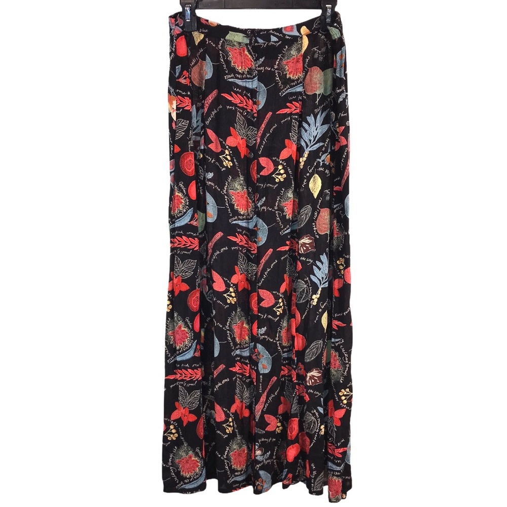 Vintage Floral Garden Maxi Skirt